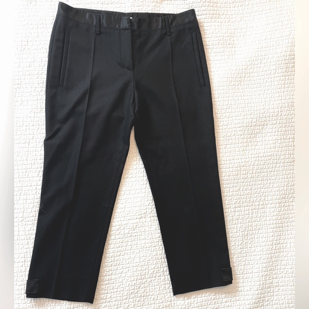 Miu Miu by Prada classic black ankle cropped dress pants, trouser, work